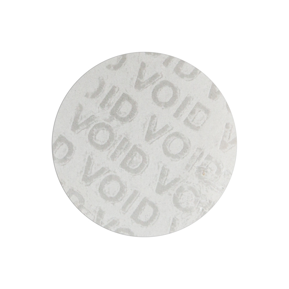 Autocollant transparent VOID avec adhésif non résiduel, cercle de 30 mm