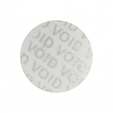 Autocollant transparent VOID avec adhésif non résiduel, cercle de 30 mm