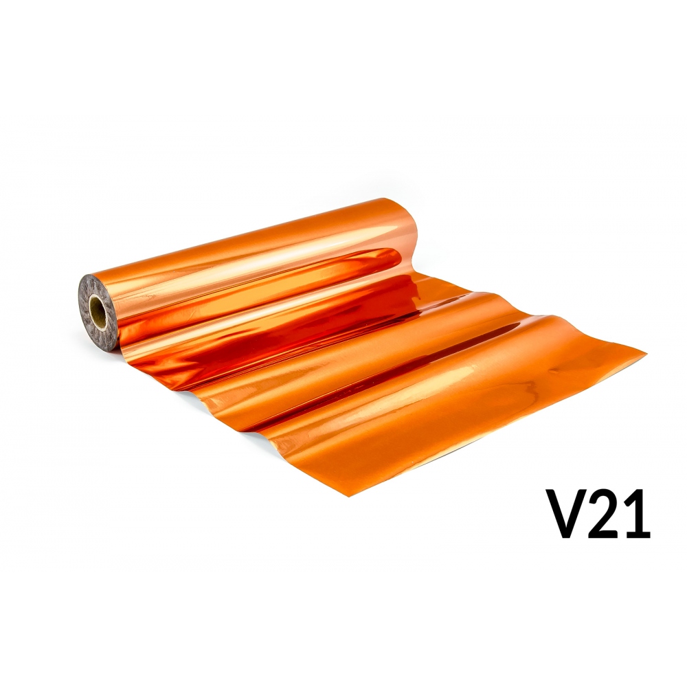 Feuille de marquage à chaud - V21 orange brillant - cuivre