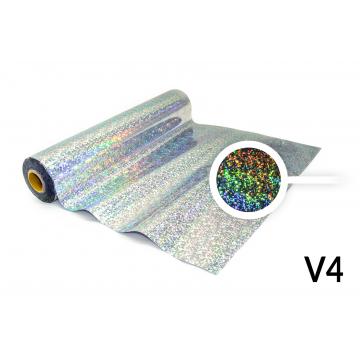 Films pour marquage à chaud - V4 hologramme argenté en damier