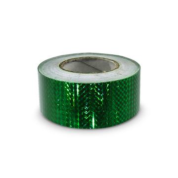 Ruban adhésif hologramme 50mm, motif carré vert