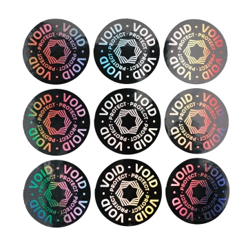 Sceau holographique circulaire avec inscription Protect diamètre 15mm