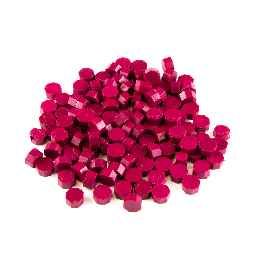 Cire d'étanchéité rose foncé - granulée 30g - Type 7