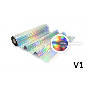 Film de marquage à chaud - V1 hologramme argenté brillant sans motif