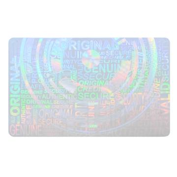 Hologramme maître transparent préfabriqué pour cartes d'identité