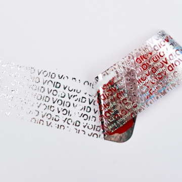 Version internationale d’un scellé de sécurité numéroté doté d’une fonction VOID 