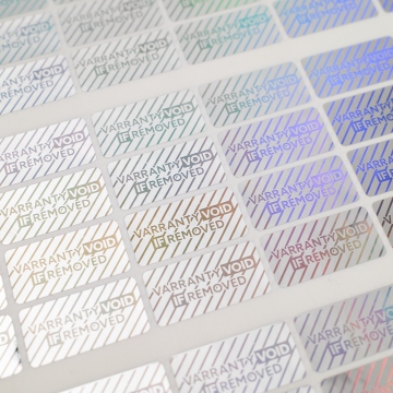 Sceau de garantie holographique 20x10mm waranty void