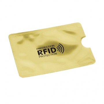 Manchon de sécurité en or pour carte sans contact bloquant le signal RFID et NFC